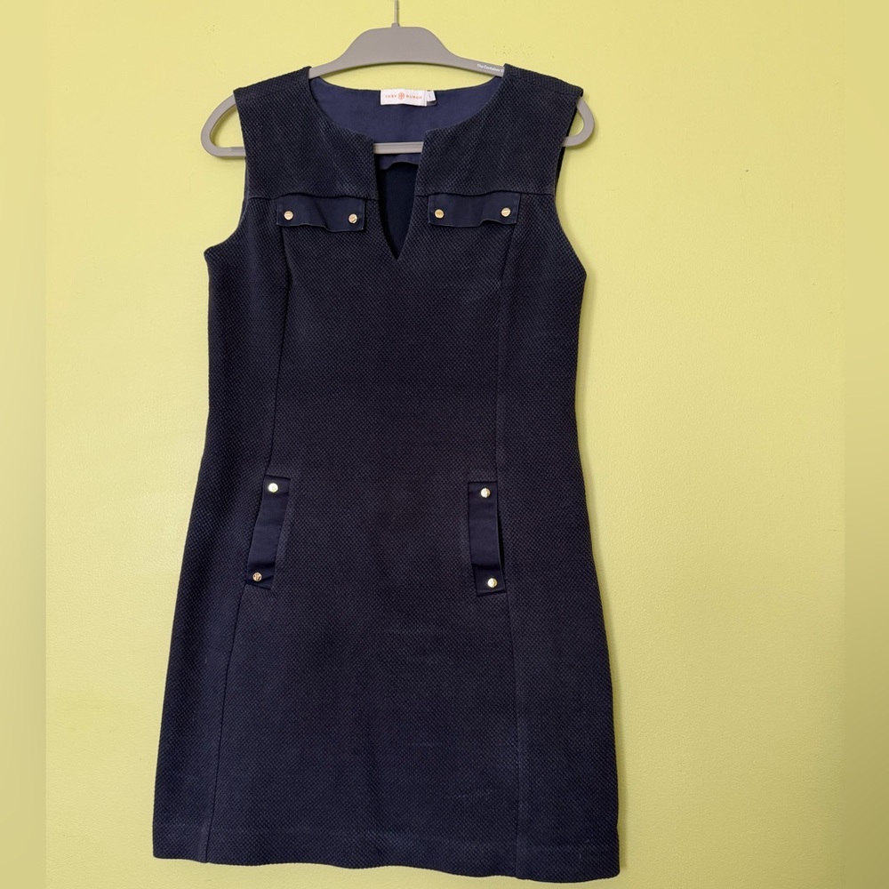 Tori Burch Navy Sleeveless Dress